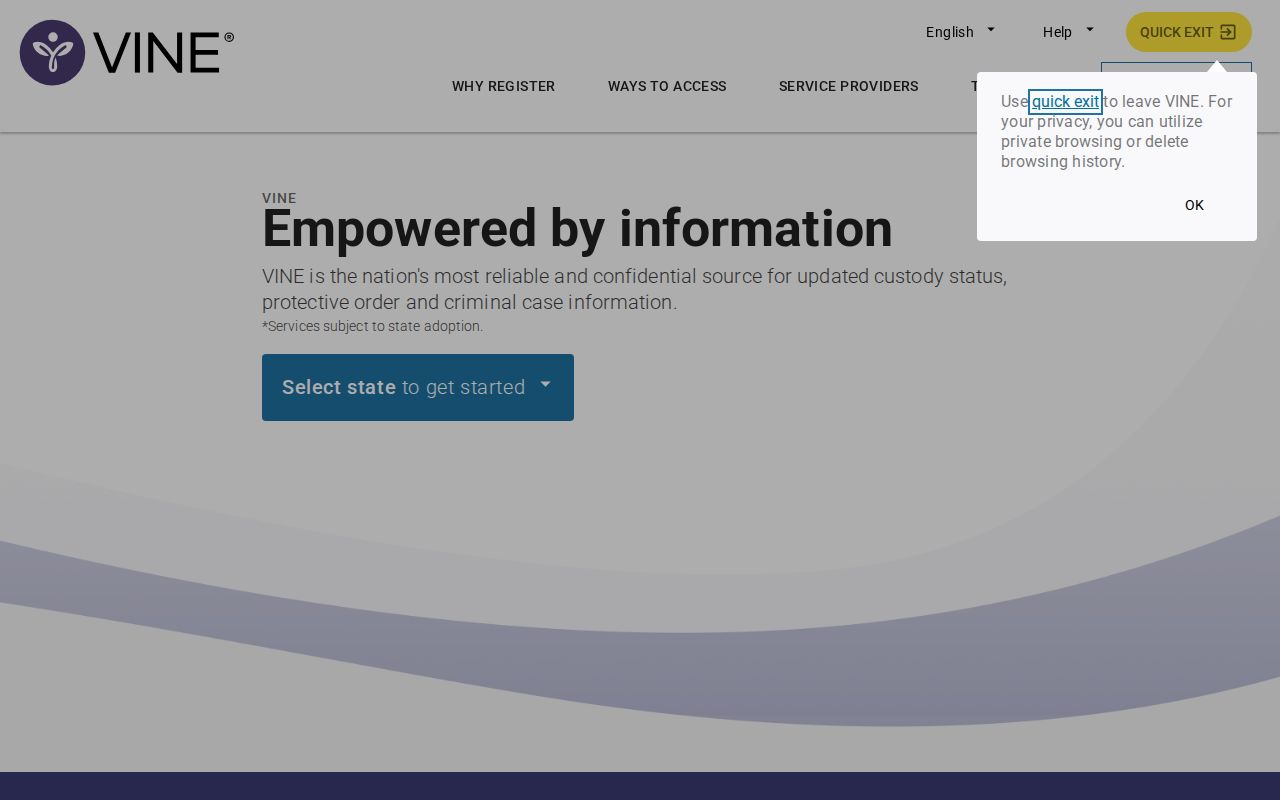 VINELink custody notifications for Schley County arrest records